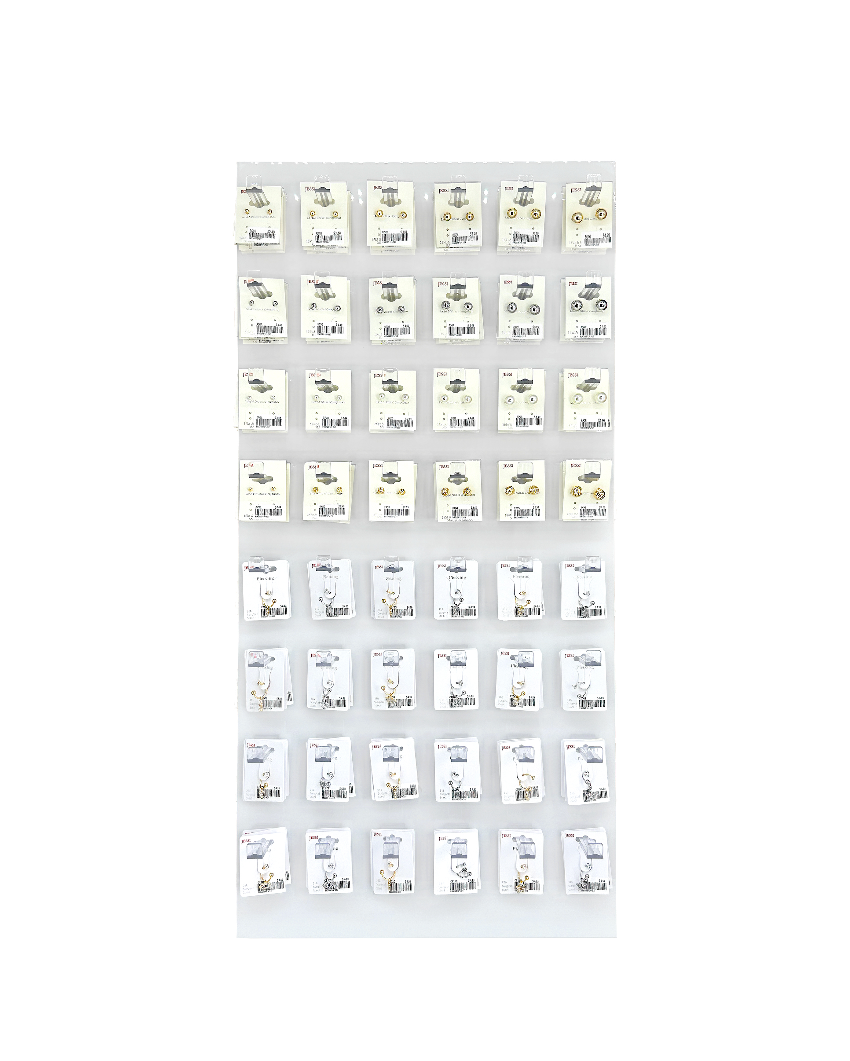 21" INSERT - BALL & C-TYPE EARRING SET