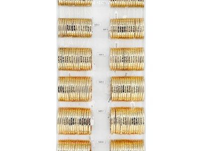 21" INSERT - 18KT G.F. INDIAN BANGLE SET